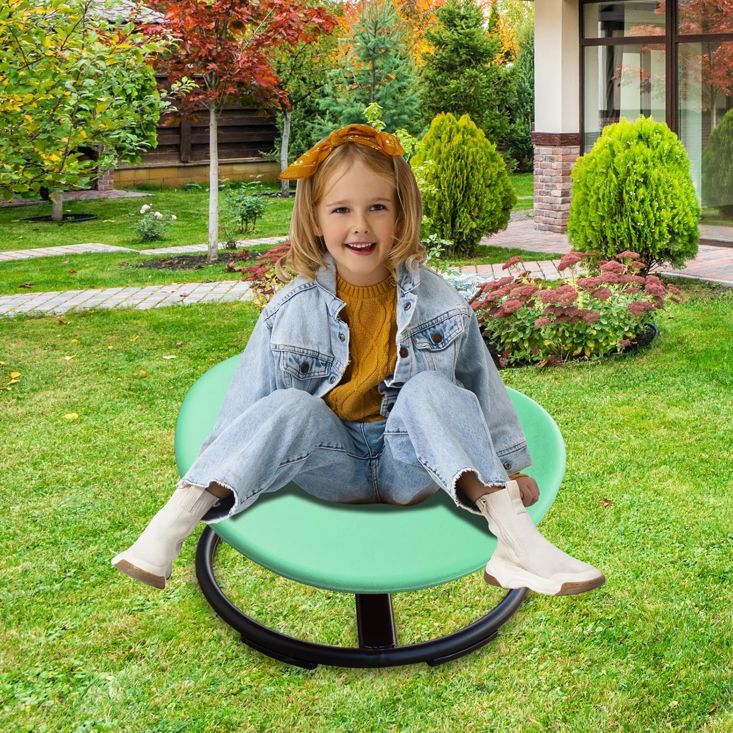 IUNNDS Sensory Chair for Kids Toddler Swivel Activity Seat Spinning Toy for Preschool Daycare Family Baby Toy factory