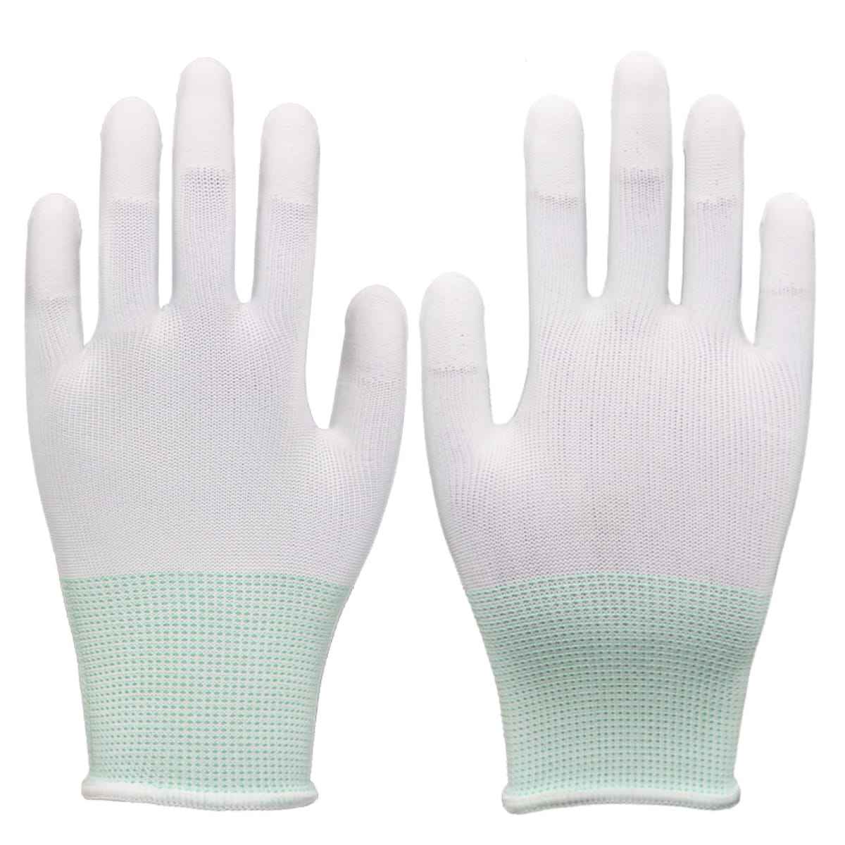 ESD PU Palm Gloves Anti-Static Conductive Coated Nylon Work Gloves manufacture