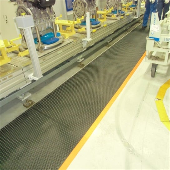 ESD Heavy Duty Anti Fatigue Floor Mats Industrial Interlock Rubber Mat factory