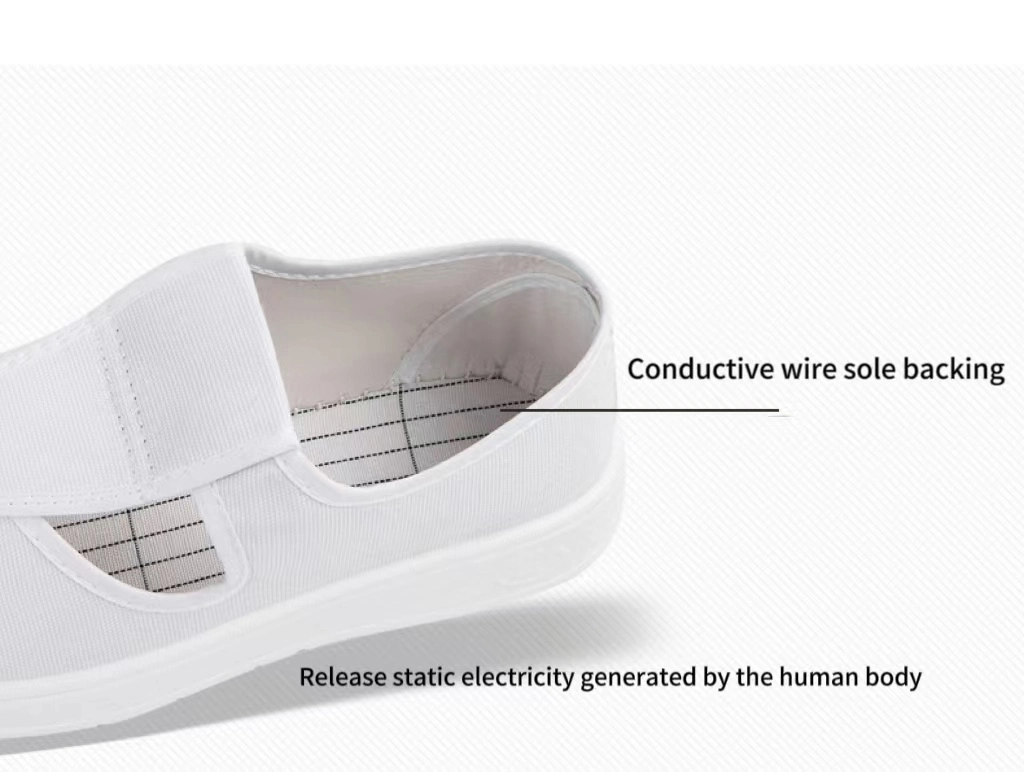 China Wholesales Industry Use Canvas Sole Cleanroom ESD Safe Shoes supplier