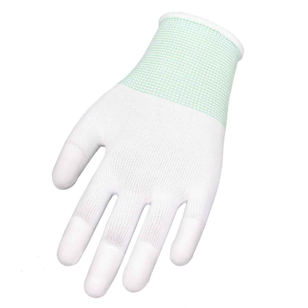 ESD PU Palm Gloves Anti-Static Conductive Coated Nylon Work Gloves supplier