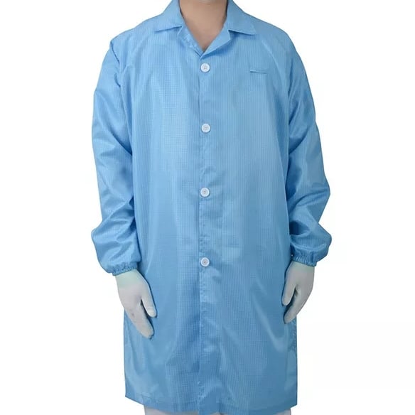 ESD Smock Cleanroom Clothing Antistatic Workwear Lab Esd Jacket factory