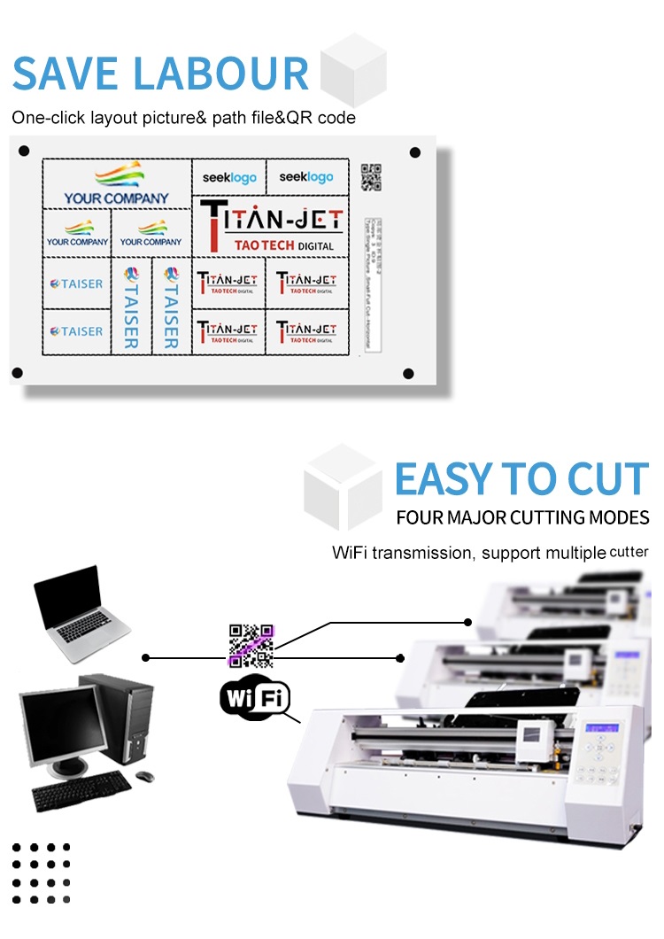 Fully Automatic A2 A3 A4 Multi-Page Label Cutter Sticker Die Paper Cutting Machine Sheet Fed with Wi-Fi Transmission details