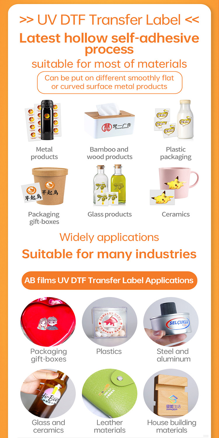 60cm 24inch UV Printer DTF Equipped With Four Epson Printing Heads Used for Various Packaging Labels UVDTF Stickers factory