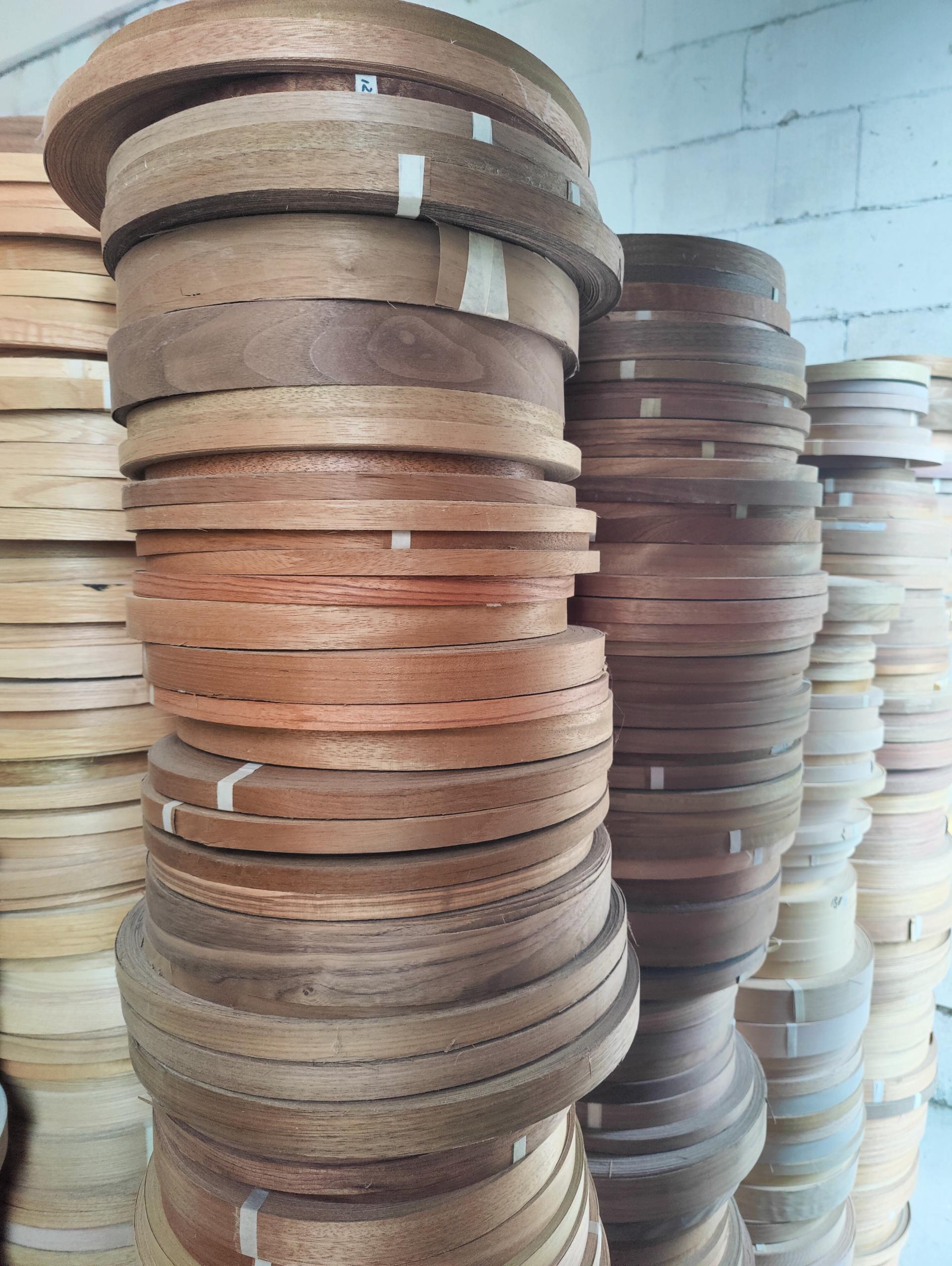 Real Wood Edge Banding Birch  Veneer Tape for Plywood Furniture details