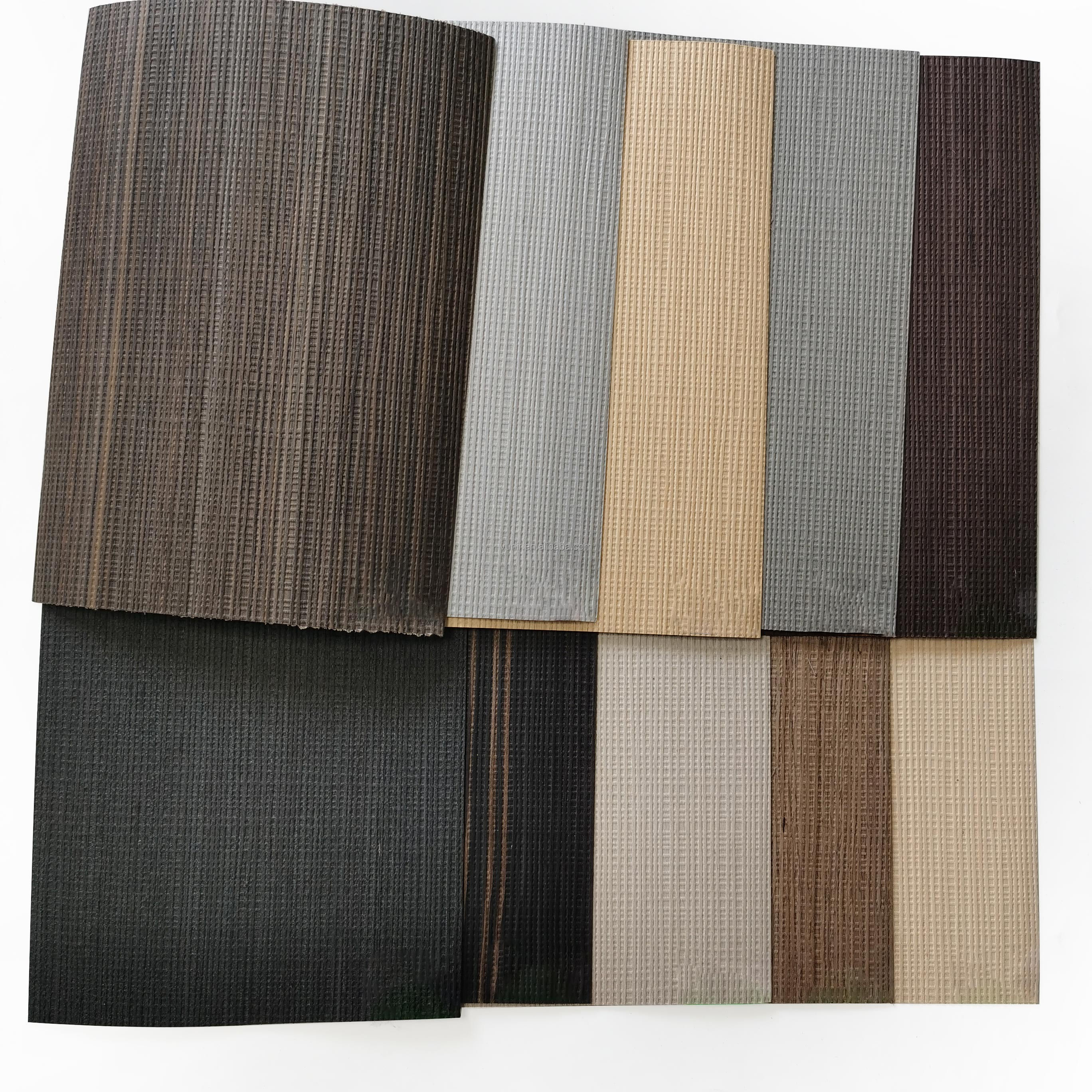 Vunir 1mm Engineered Recon Wooden Veneer Hot Selling 3D Textured Eco-Friendly for Hotel Plywood Door Skin details