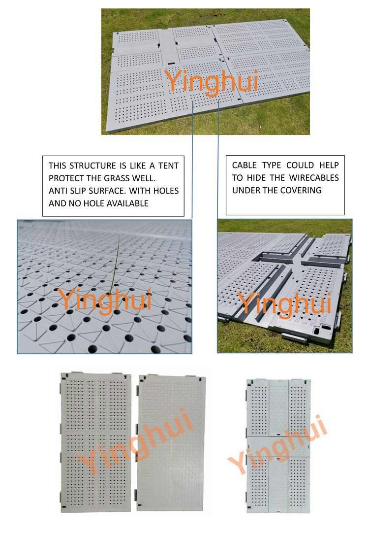 T-04 CE Standard Top quality portable interlocking party event flooring cover manufacture