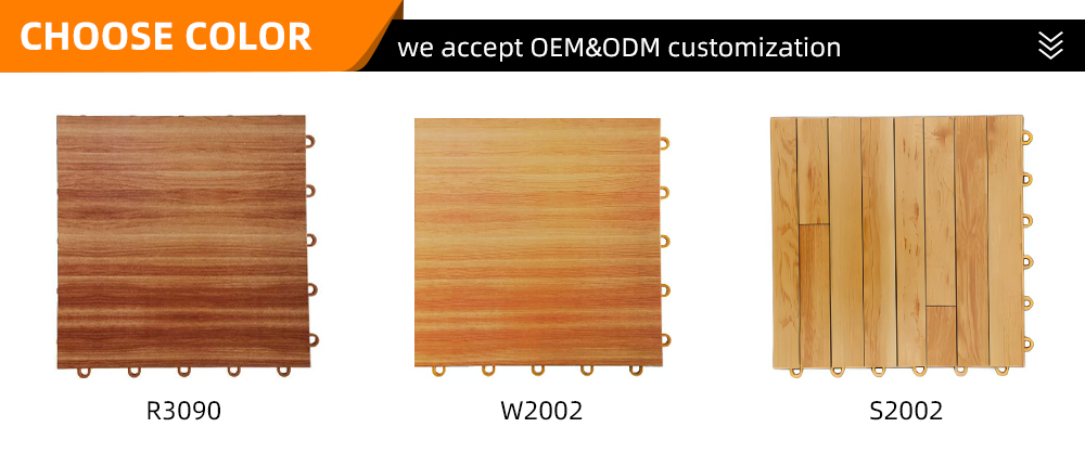 W-01 pp tiles sports flooring Indoor flooring Wood Look basketball court flooring factory