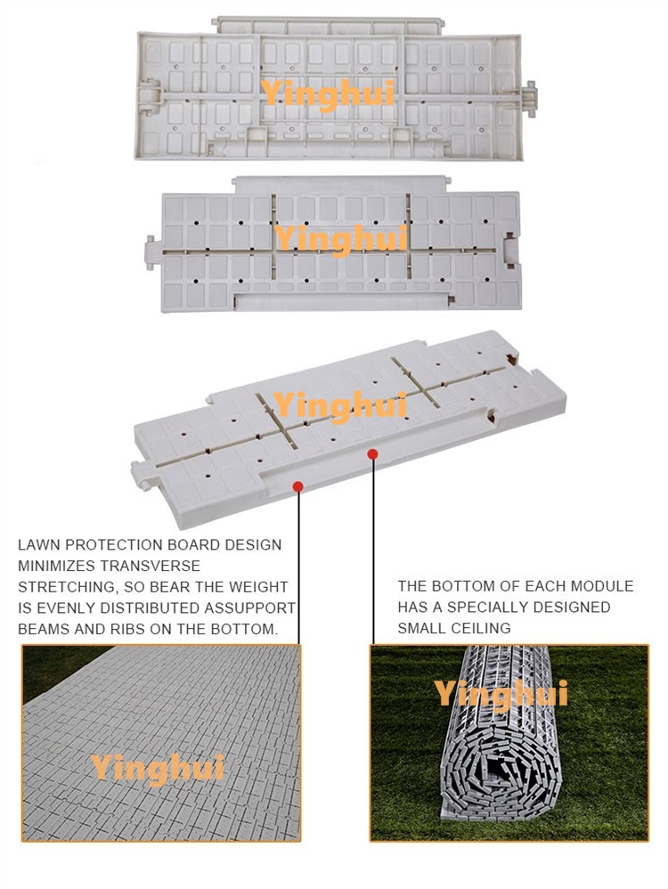 T-01 Portable interlocking plastic stadium concert stage covering temporary event flooring for tent factory