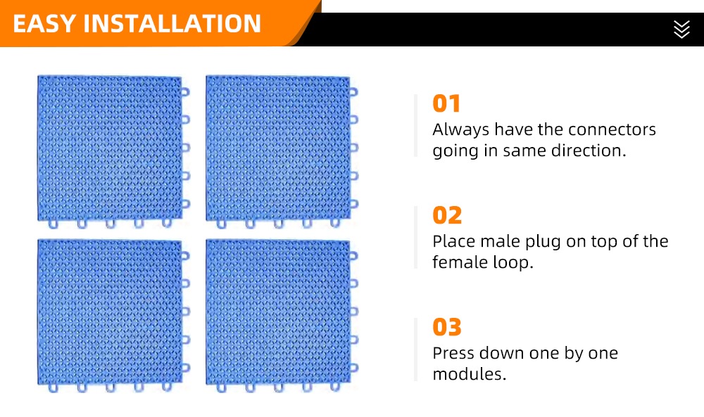 O-02 Customized 100%NEW Polypropylene(PP) 3x3 synthetic basketball court cost price manufacture