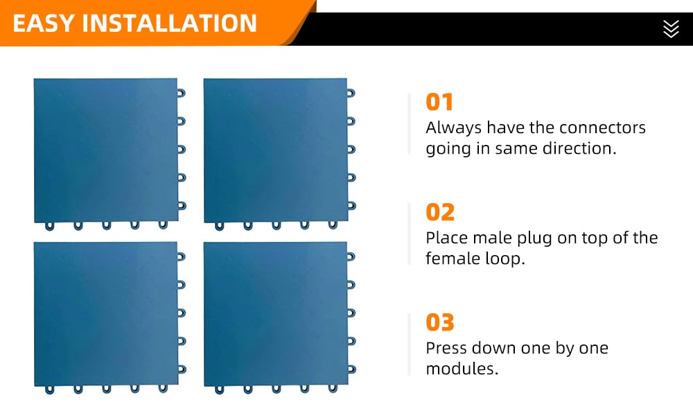 I-02 Non Slip Movable Professional Multi-Sport Pickleball Court Plastic Flooring for Tennis Basketball indoor sports flooring supplier