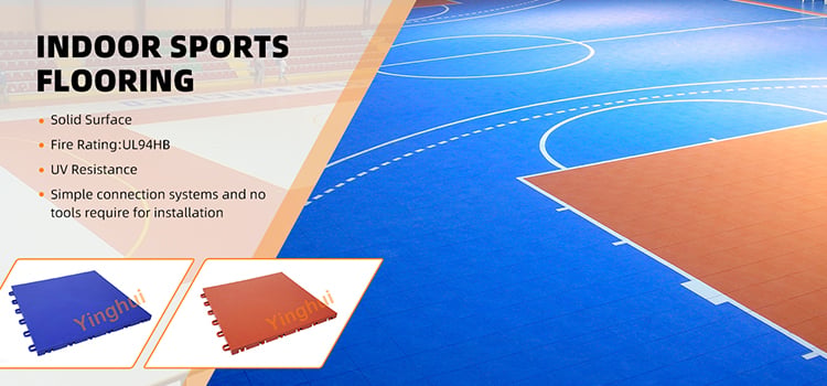 I-03 Customized pp indoor flooring interlocking multipurpose sports floor plastic tiles manufacture
