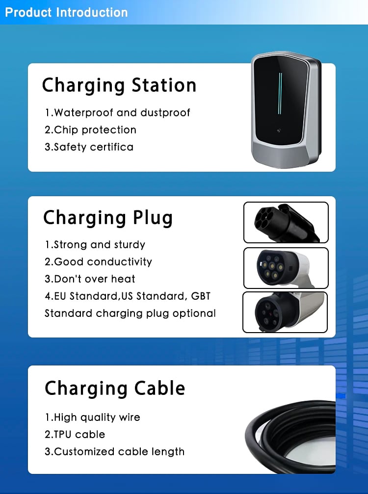 OEM ODM AC Ocpp Smart Charging Single Pile Electric Cars EV Charger factory