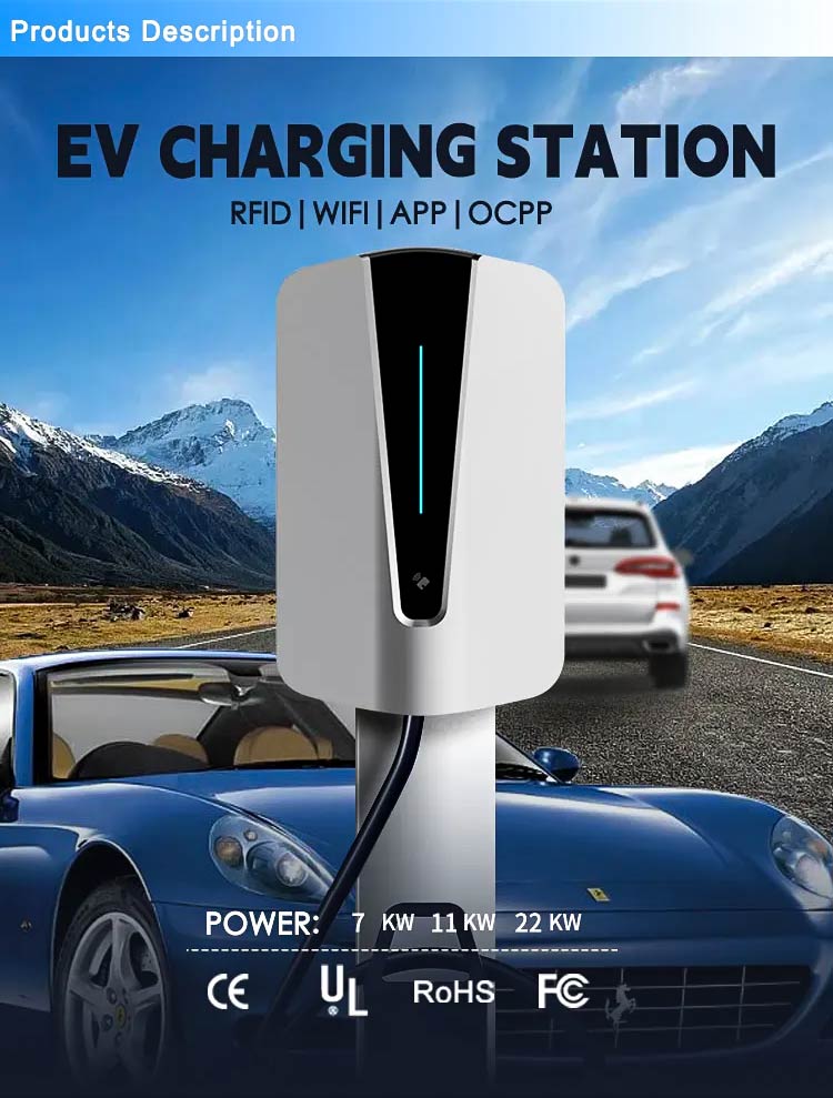 Fast Charging 7kw 11kw 22kw Best Price APP Control EV Charger for Electric Cars factory