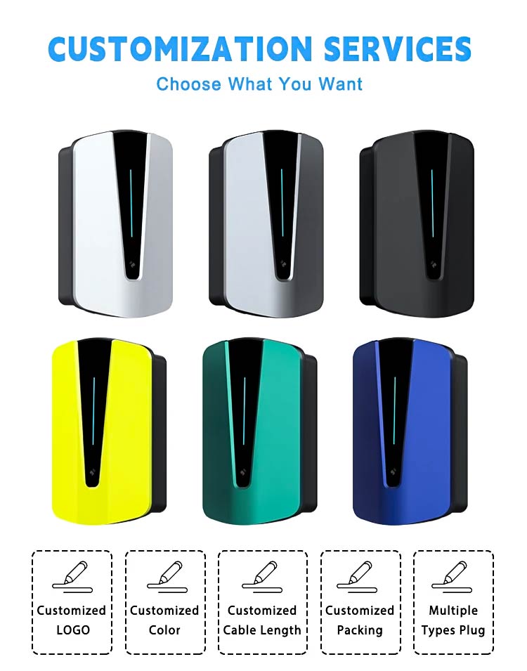 Fast Charging 7kw 11kw 22kw Best Price APP Control EV Charger for Electric Cars factory