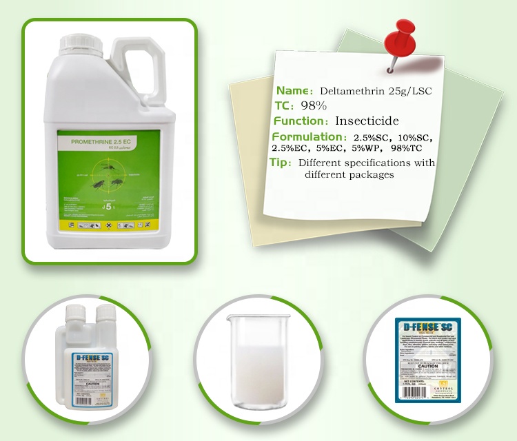 Factory price Deltamethrin insecticide deltamethrin 2.5%SC for agricultural supplier