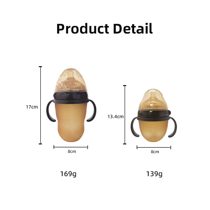 Silicone Baby Feeding Bottle Squeezing Nursing Bottle 150ml Newborn Infant Feeding Baby Bottle factory