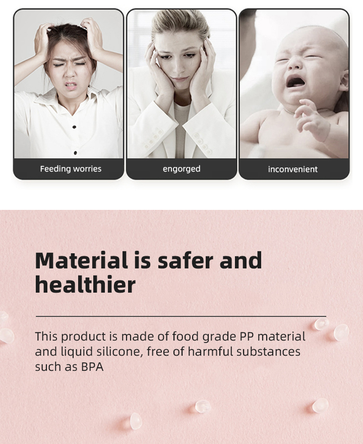 Rechargeable Electric Wireless Hands Free Breast Milk Pump Automatic Breastfeeding Thin Breast Pump details