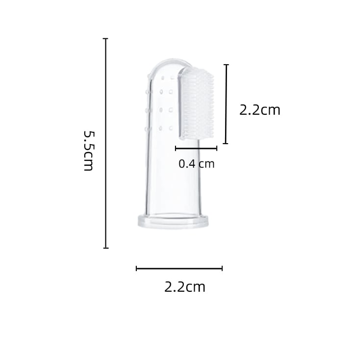 Transparent Baby Finger Toothbrush Silicone Finger Cover Baby Teething Oral Cleaning Tooth Brush BPA Free Baby Finger Toothbrush factory