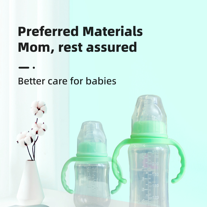Bpa Free OEM Service Factory Price Baby Feeding Bottle Food Grade PP Silicone Breast Milk Bottle factory