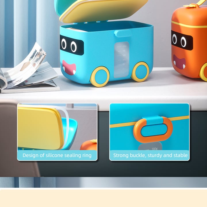 Factory Price Baby Milk Powder Dispenser Box BPA Free Portable Food Snacks Container for Kids Baby Products manufacture