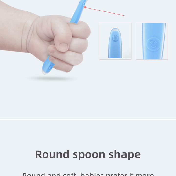 Manufacturer BPA-Free Baby Soft Silicone Feeding Spoon Eco-Friendly Feeding Spoon for Toddlers Baby Feeding Products supplier