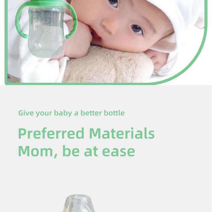 Bpa Free OEM Service Factory Price Baby Feeding Bottle Food Grade PP Silicone Breast Milk Bottle details