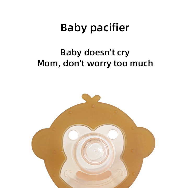BPA-Free Eco-friendly Food Grade Silicone Pacifier Soft Safe Dummy Soother for Newborns Adults Cartoon for Infants Children manufacture