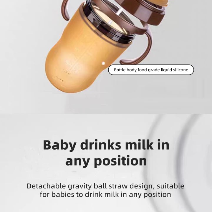 Silicone Baby Feeding Bottle Squeezing Nursing Bottle 150ml Newborn Infant Feeding Baby Bottle supplier