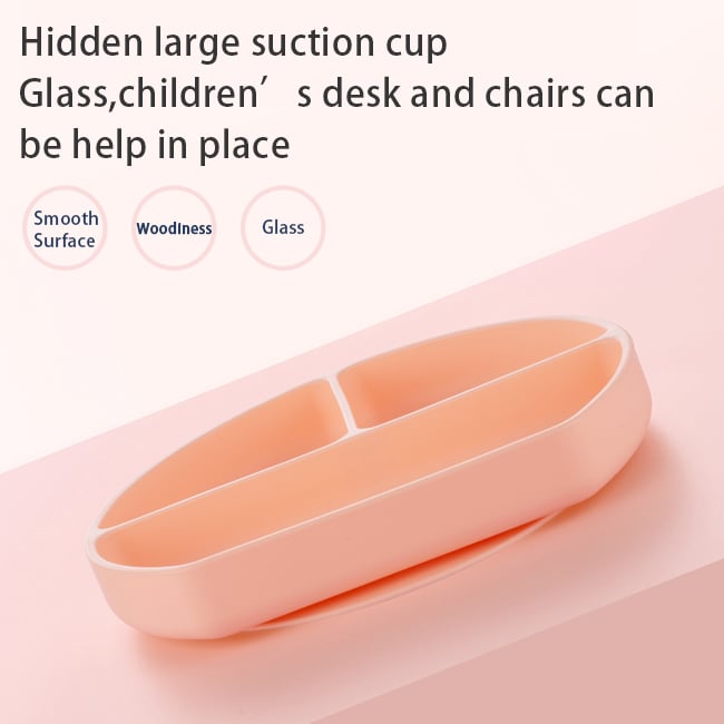 Wholesale Stocks BPA Free Baby Silicone Tableware Feeding Set Kids Bib Spoon Fork Plate Bowl with Suction Baby Feeding Products supplier