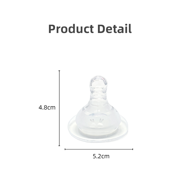 Factory Price BPA-Free Breast Milk Feeding Bottle Nipple Wide Neck Silicone and Latex Baby Nipple for Infant Feeding manufacture