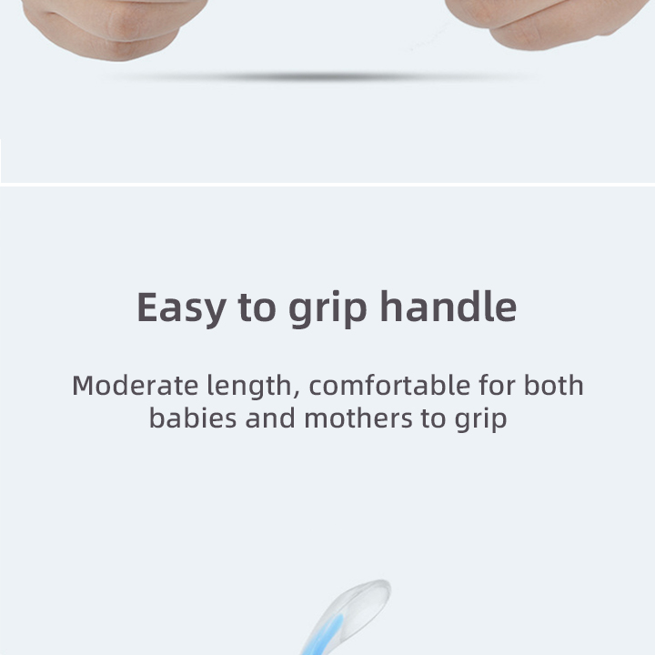 Manufacturer BPA-Free Baby Soft Silicone Feeding Spoon Eco-Friendly Feeding Spoon for Toddlers Baby Feeding Products supplier