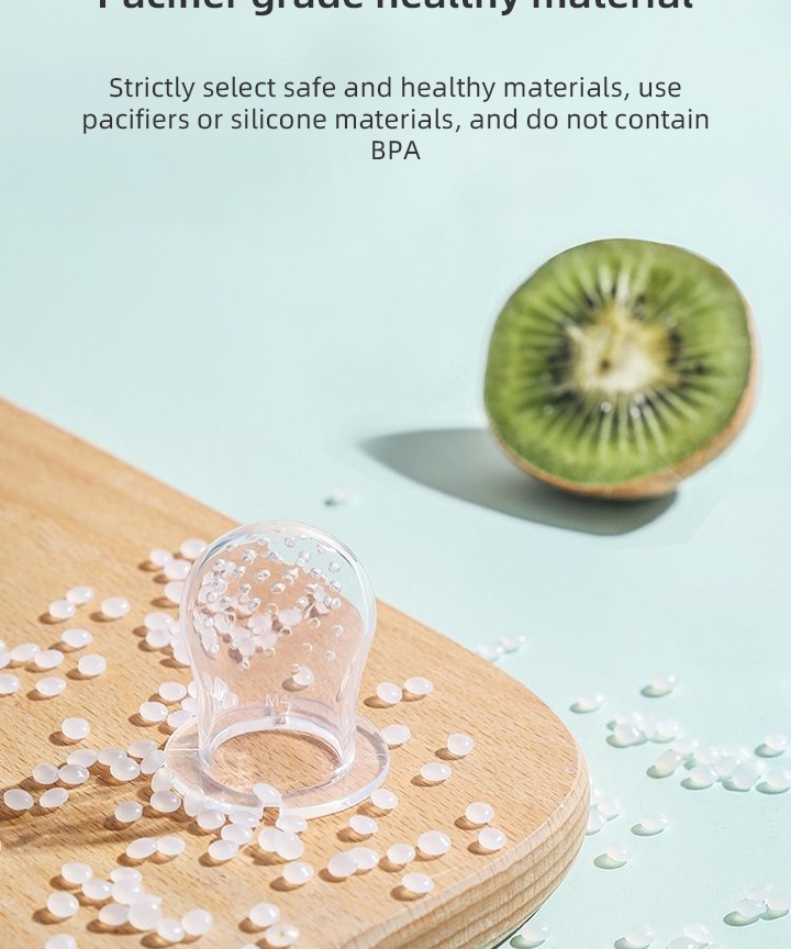 Wholesale BPA Free Free Sample Baby Silicone Food Fruit Feeder Pacifier Baby Feeding Pacifier factory