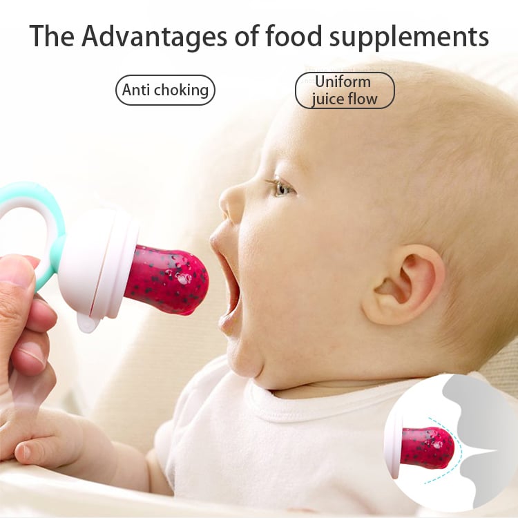 Hot Selling BPA Free Food Grade Silicone Baby Food Fruit Feeder Pacifier Baby Feeding Products factory
