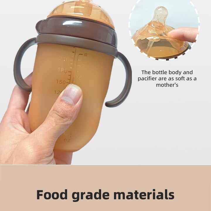 Silicone Baby Feeding Bottle Squeezing Nursing Bottle 150ml Newborn Infant Feeding Baby Bottle manufacture