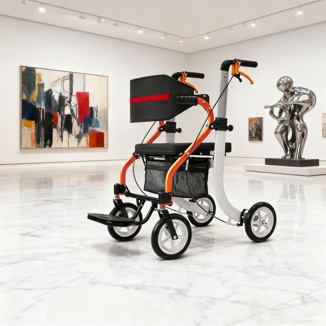 Superior quality and durability in a lightweight rollator walker with sea