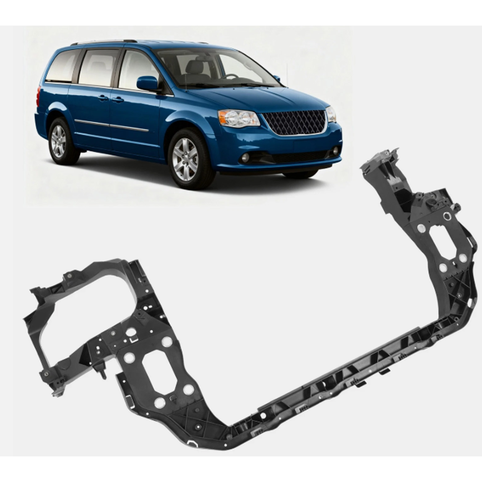 Support Assembly Front Header Panel Body Parts S5 OEM 68023326AE/CH1225215 Radiator Support for Dodge GRAND CARAVAN 2008-2020 manufacture