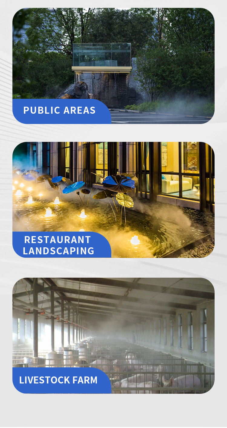 product misting system hot sale high pressure mist machine dust control fogging sprayer equipment customizable-6