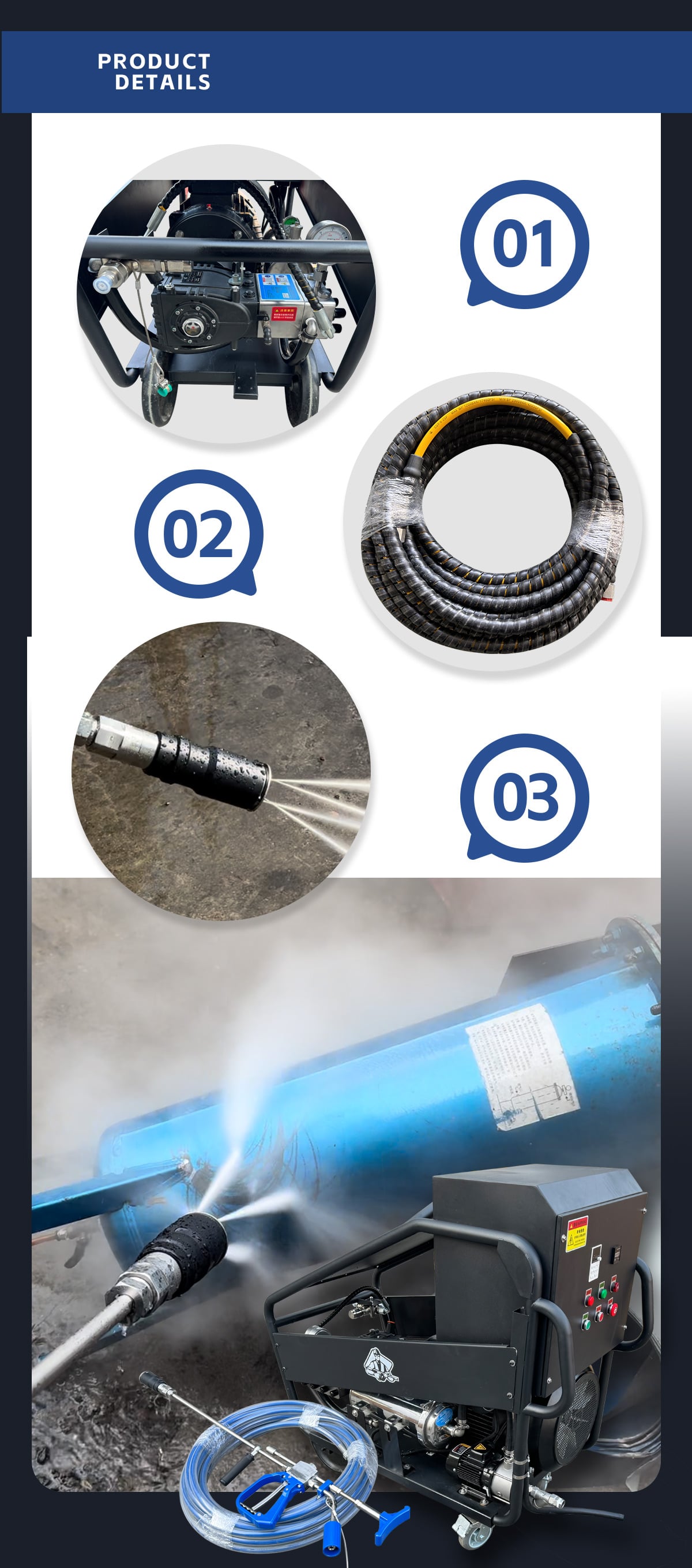 30KW 29000Psi 2000Bar 10Lpm KY Series Industrial Electric Pressure Washer Strip Paint & Rust Voltage Can Be Customized supplier