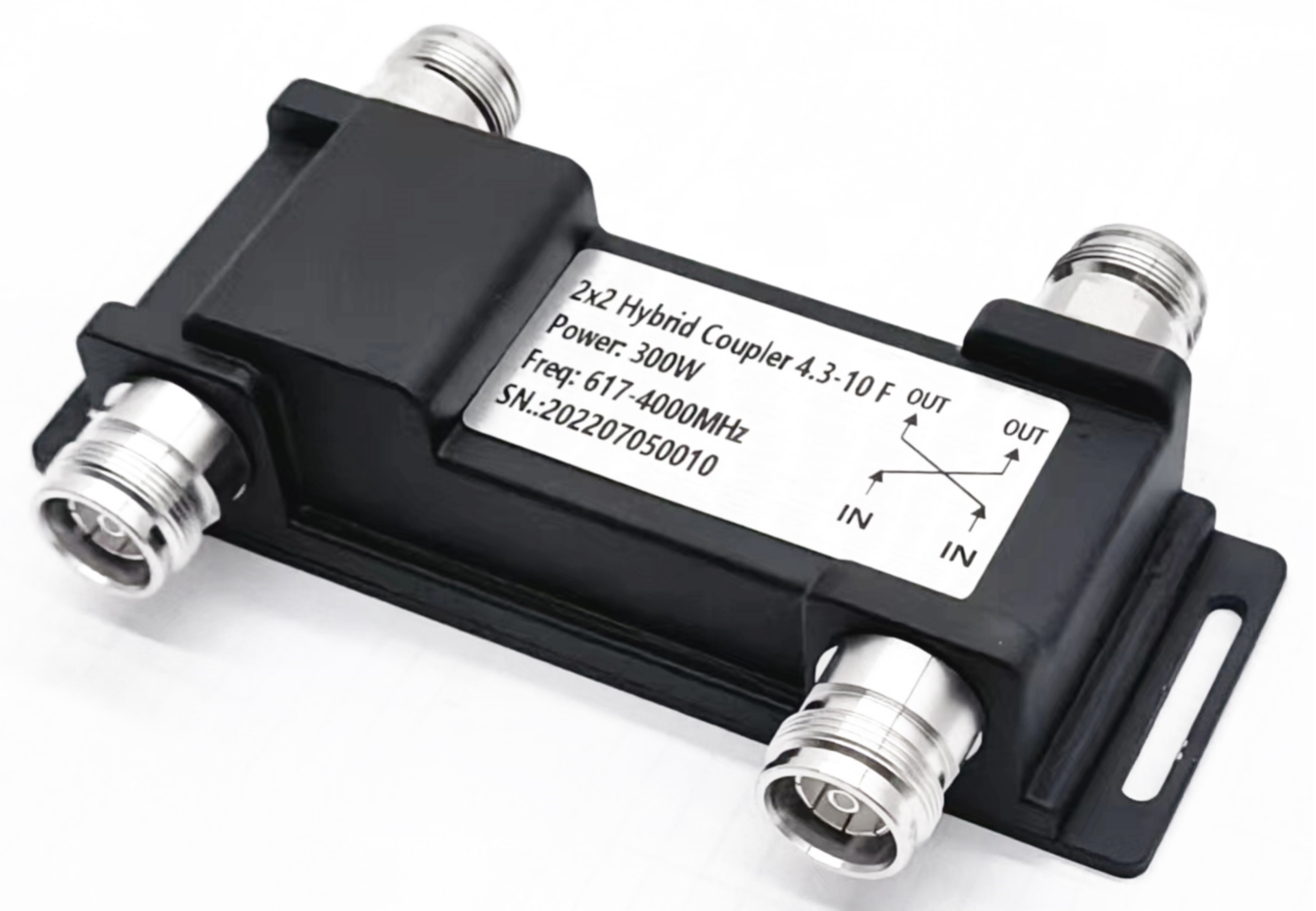 698-3800MHz Outdoor Hybrid Coupler Combiner 2 in 2 Out 698-3800MHz 4.3-10 F Hybrid Combiner supplier
