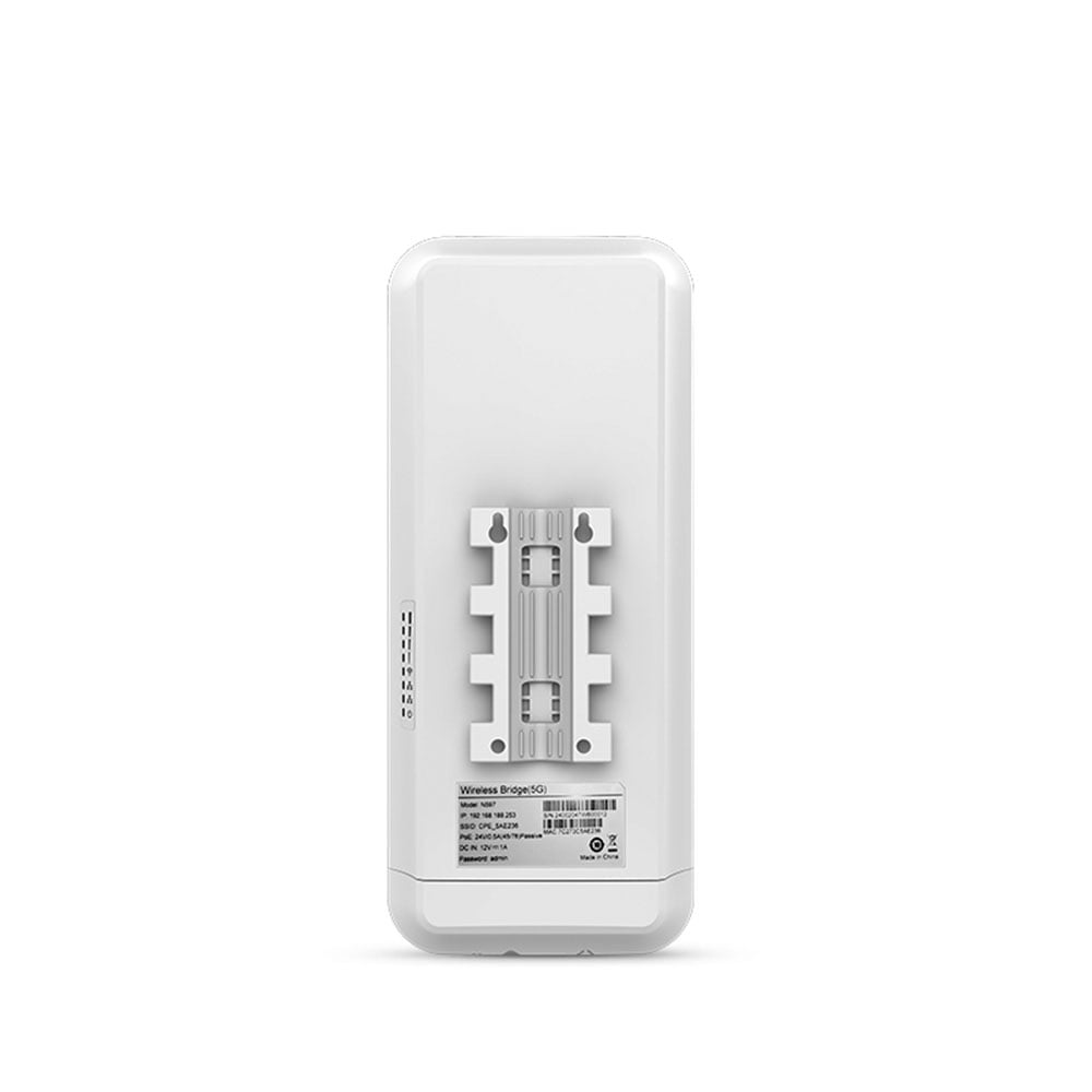 Dual Gigabit Network Ports 2X2 MIMO Single-band 5GHz 867Mbps Outdoor One-key Wireless Bridge with POE for CCTV Surveillance manufacture