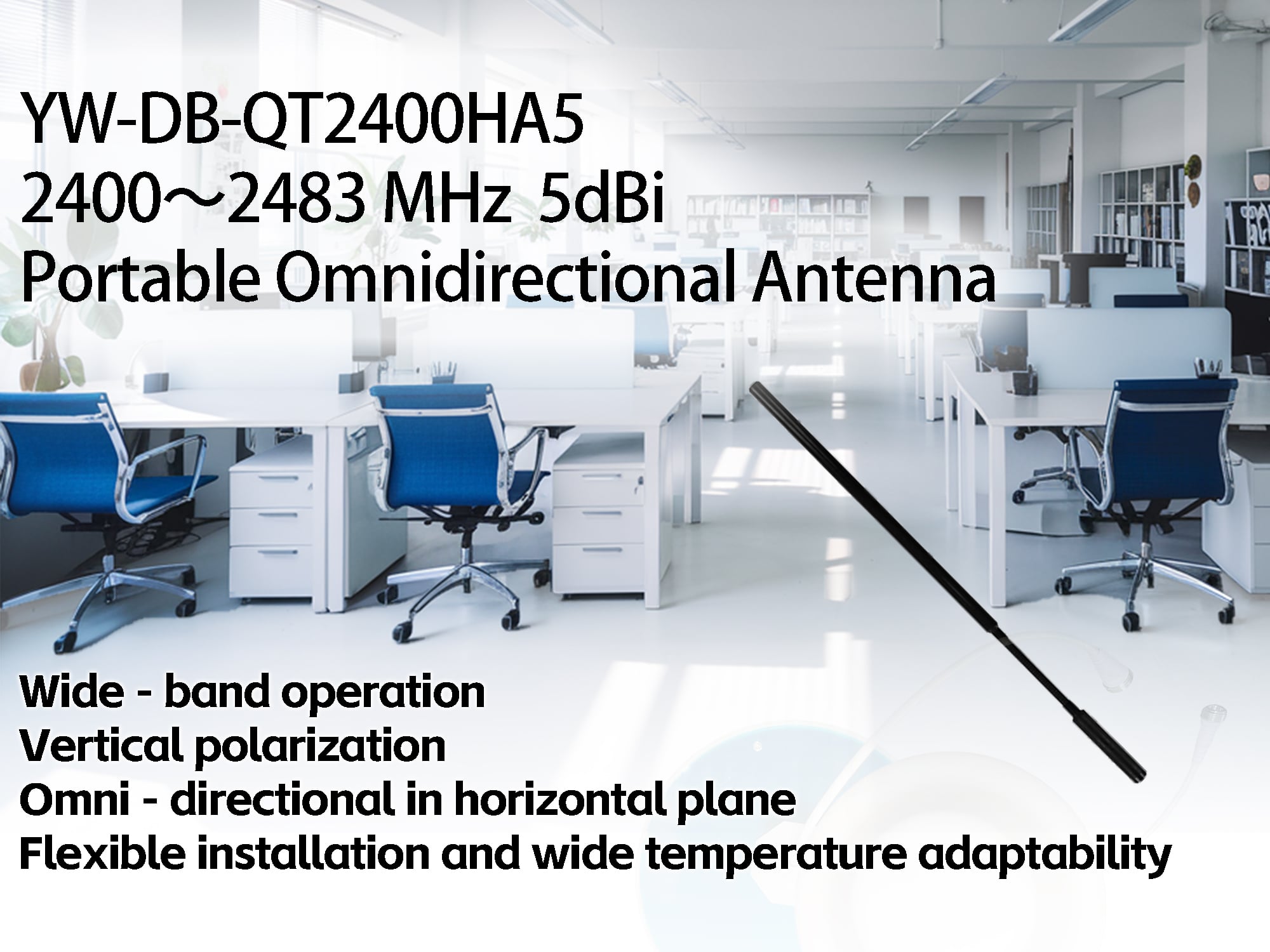 High Quality TNC Male Flexible Gooseneck Antenna for Router Radio 465mm Length 2400-2483MHz 5dbi Power Vertical Polarization manufacture
