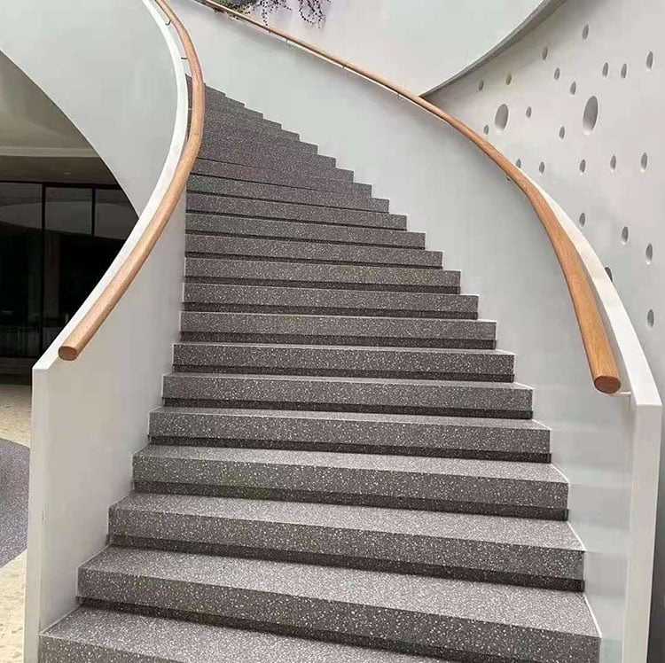 Polished Prefabricated Black Epoxy Ceramic Terrazzo Tiles Artificial Stone Terrazzo Flooring manufacture