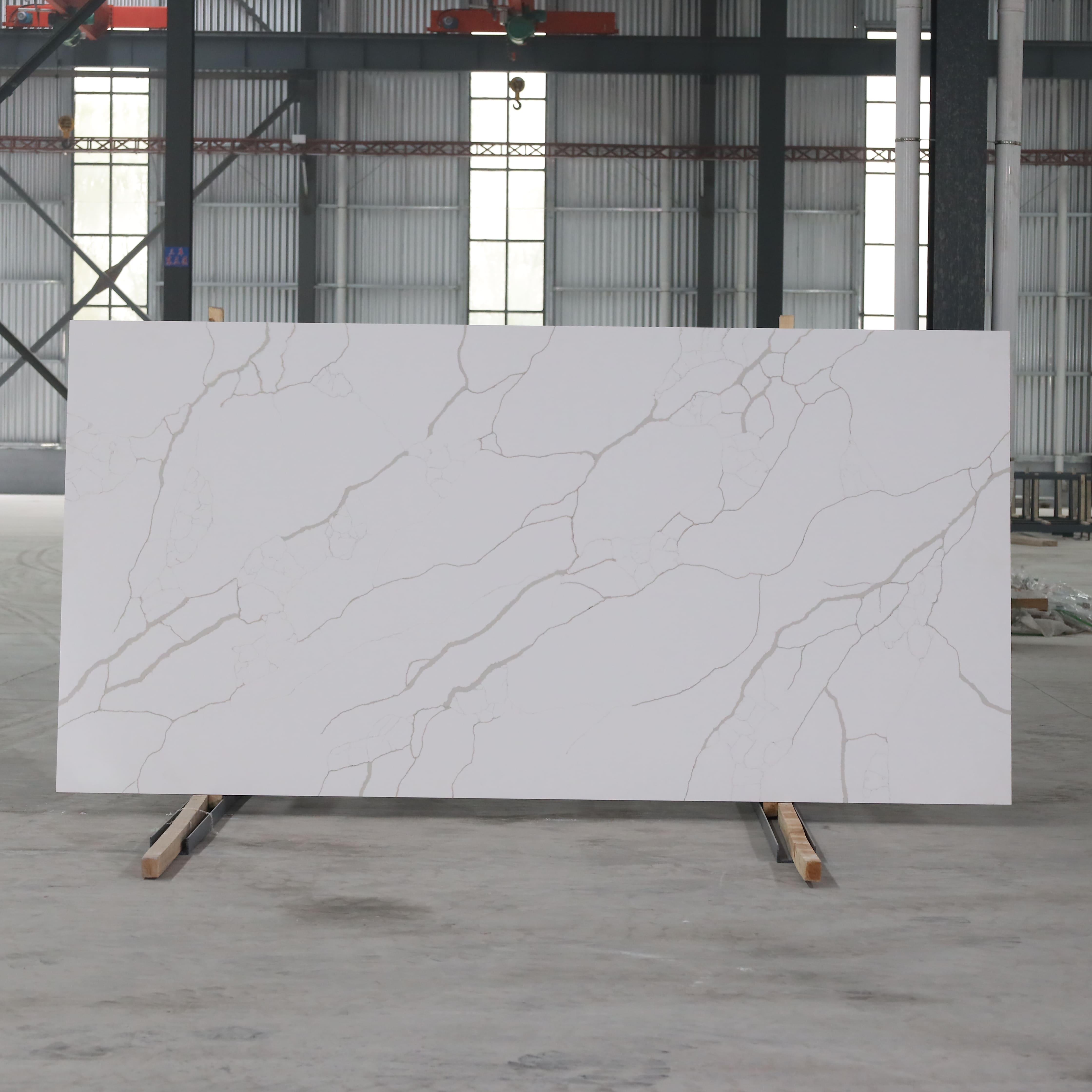 YDSTONE High Quality Calacatta Grey Color Short Vein Artificial Quartz Stone Slab for Wholesales manufacture
