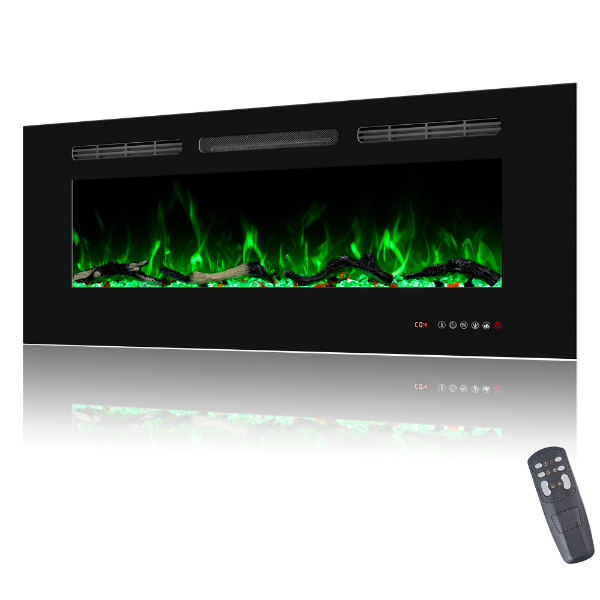 Usar chimenea eléctrica delgada