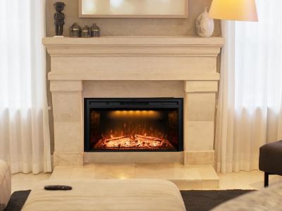Principali applicazioni dei caminetti elettrici con inserti nelle case moderne