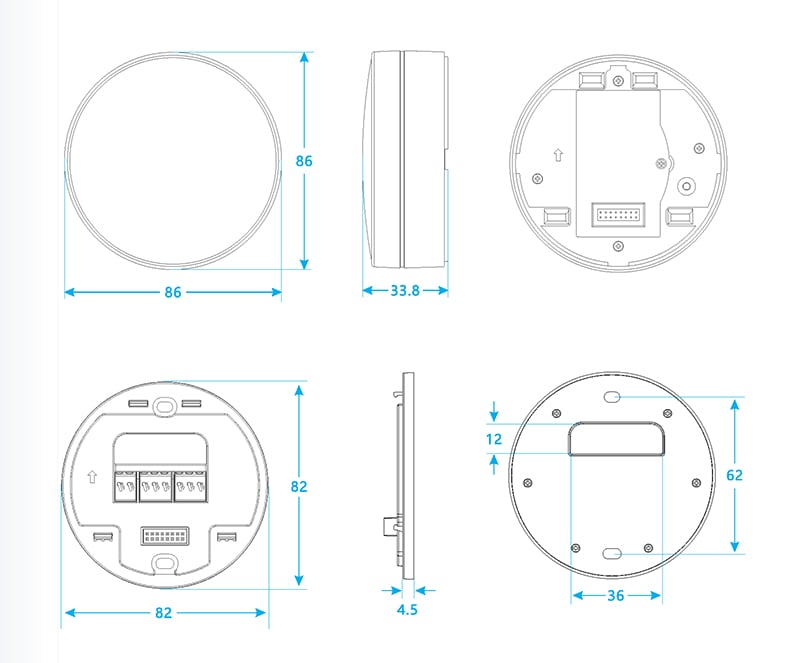 HVAC 24V Smart Room Thermostat WIFI Temperature Controller for Heat Pump System Air Conditioner details