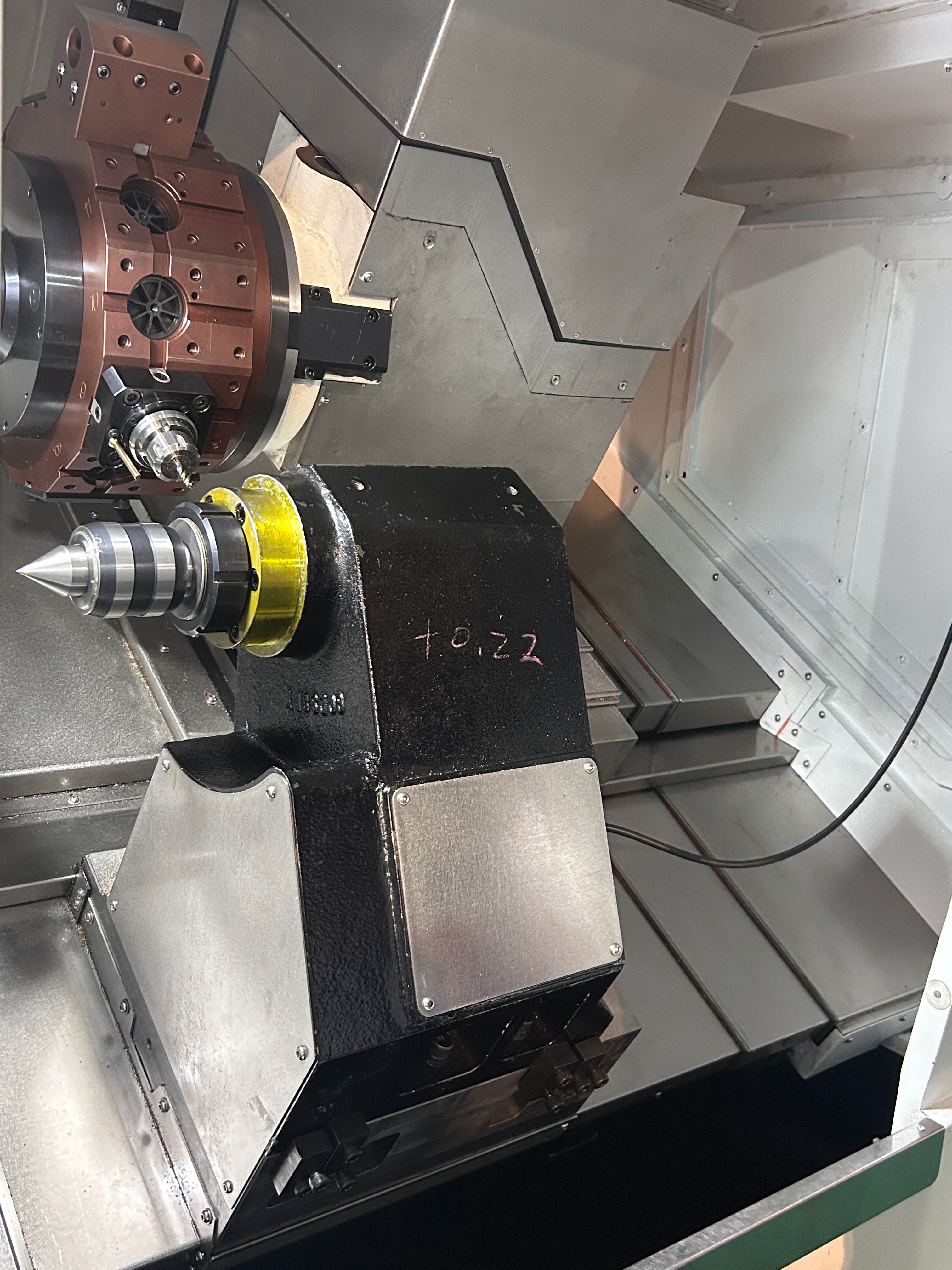 DAS CNC Machine 8 Inch Spindle with Newest BMT55 Power Turret with Programable Cnc Control Tailstock factory