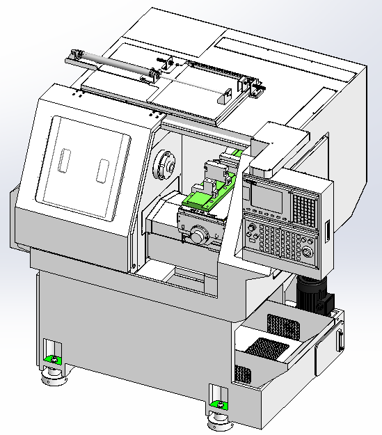 DAS Milling Machine Flat Bed Mini CNC Lathe With Simple Automation DS-20A 2 Axis Torno CNC details