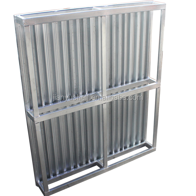 heavy duty industrial storage factory metal pallet manufacturers forklift warehouse single-deep stackable iron steel pallets manufacture